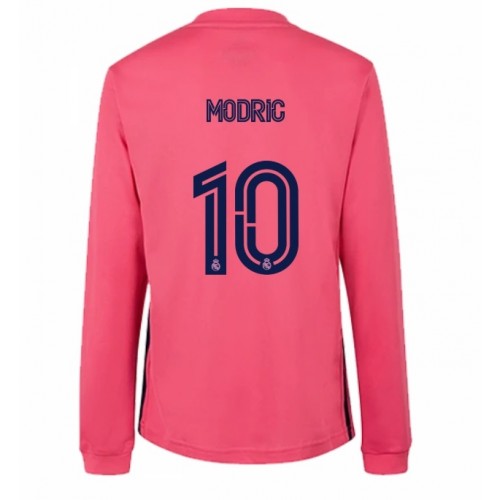 Real Madrid Fodboldtrøjer Luka Modrić 10 Udebanesæt 2020/21 Langærmet Real Madrid Fodboldtrøjer Luka Modrić 10 Udebanesæt 2020/21 Langærmet